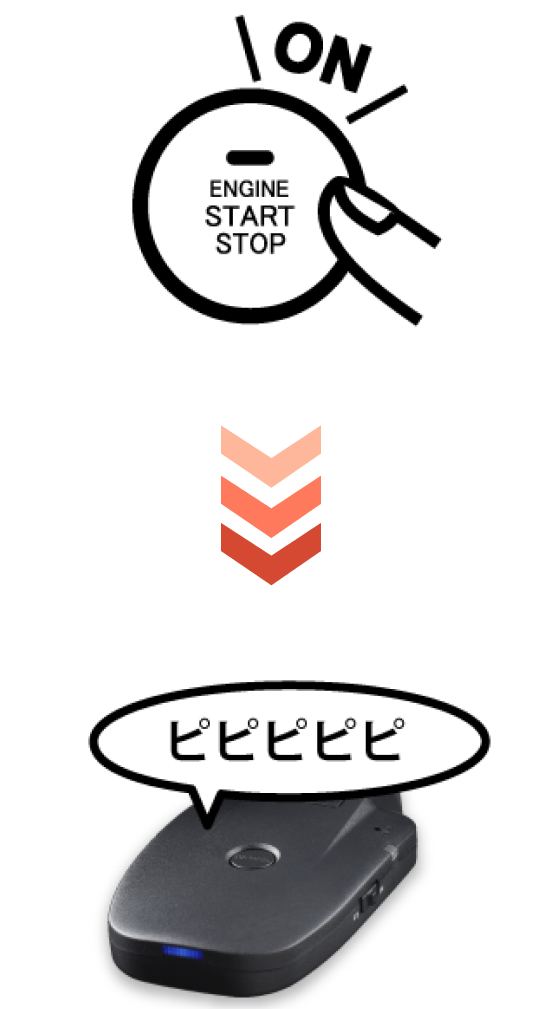 衝撃検出お知らせ機能